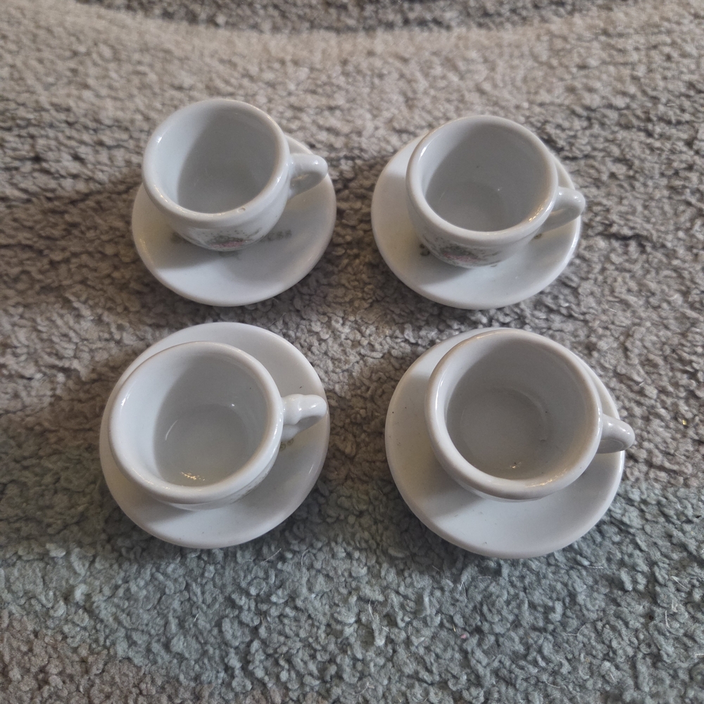 Home Interiors White Miniature Tea Set